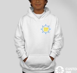 a child in a kids deserve hope hoodie
