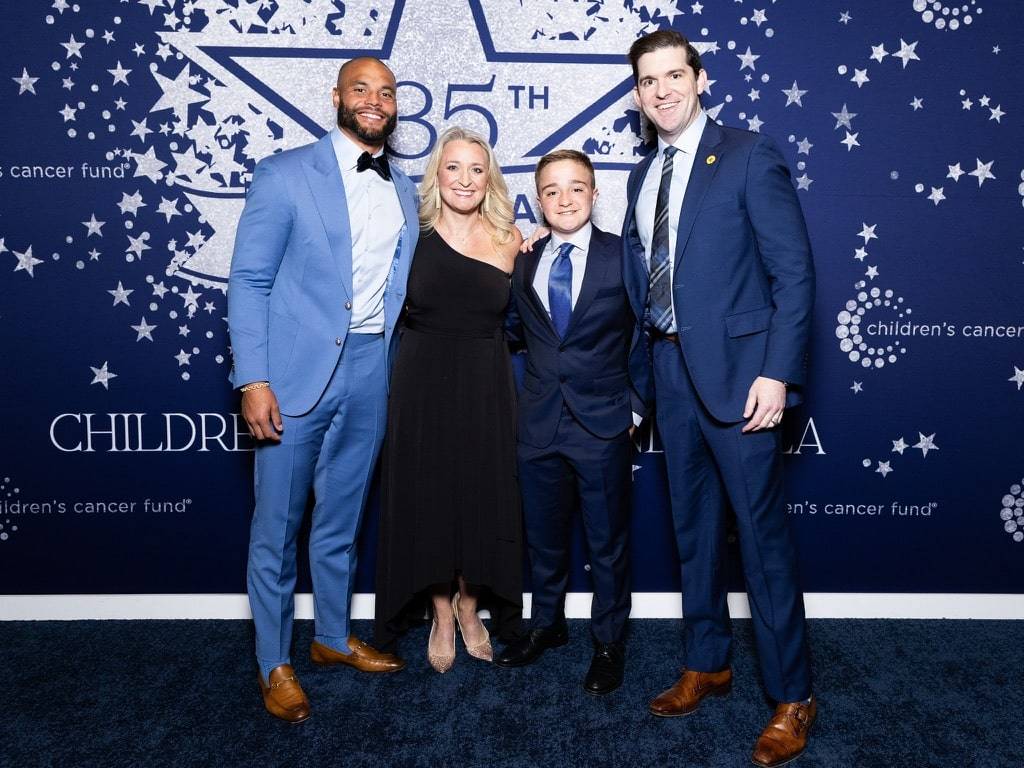 Dak Prescott, Christine Martin, Luke Martin, David Martin